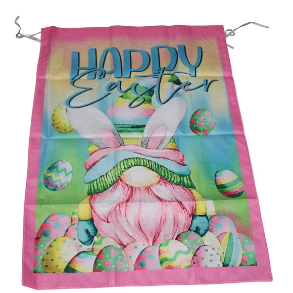 Happy Easter Gnome Easter Egg Large Flag - Picture 1 of 6